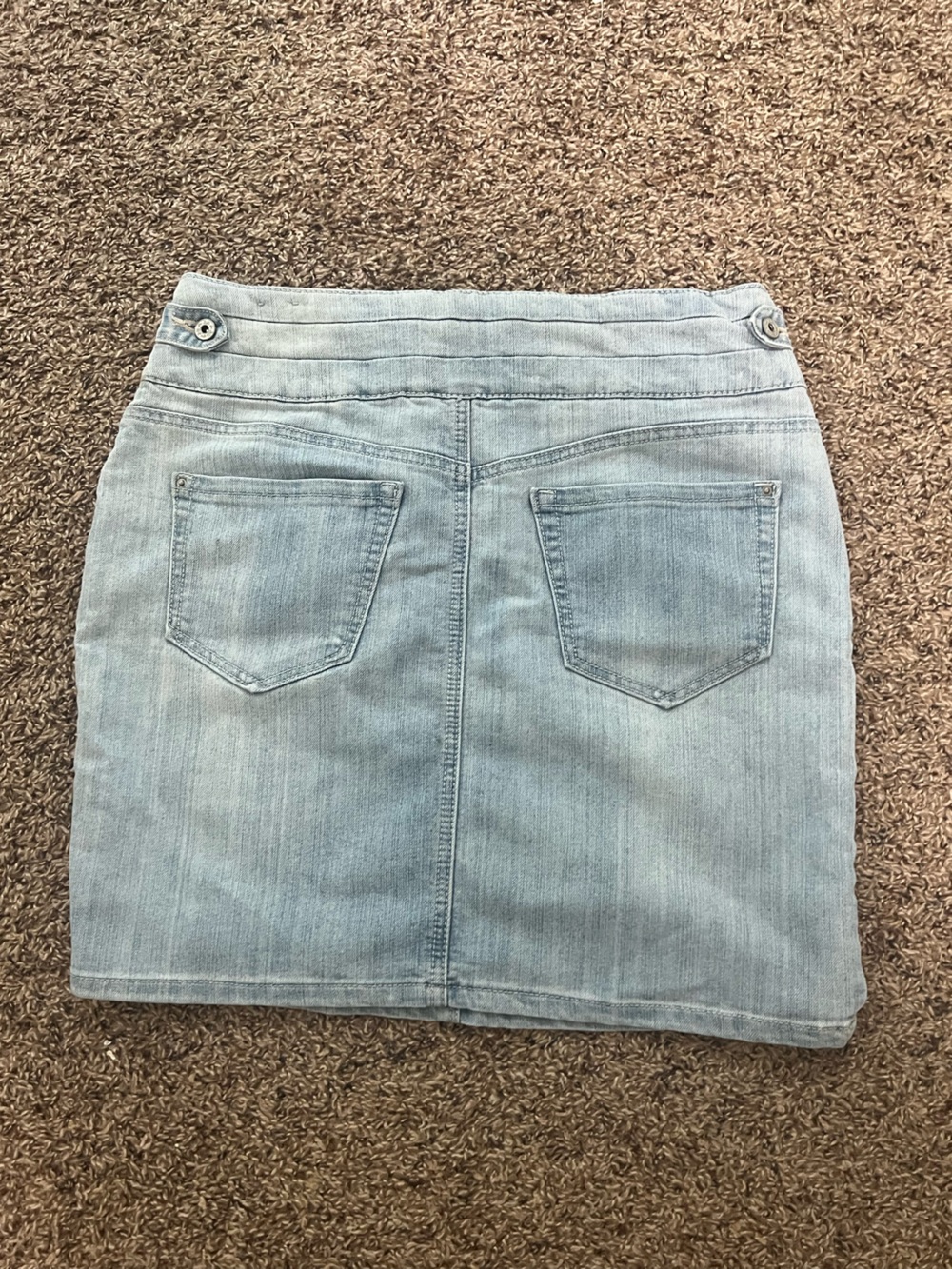 Jolie Light Blue Denim Skinny Skirt